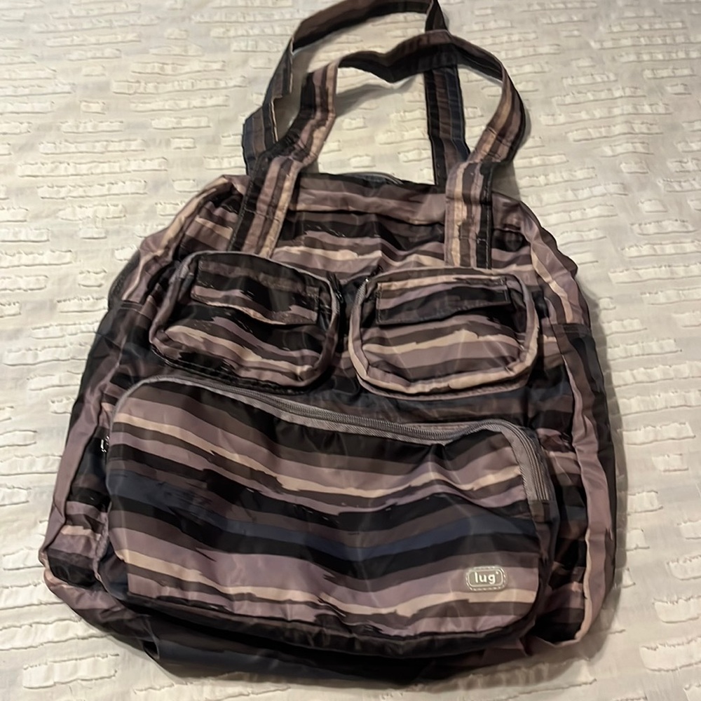Lug Packable Puddle Jumper Tote **Riverwalk Pearl** VGUC